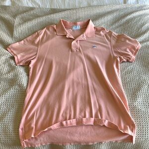 Southern Tide Polo Shirt Large 40 Men's The Skipjack salmon/peach Short Sleeve